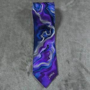 Jerry Garcia Tie Mens 61x3.25 Blue How Fine Collectors Edition Psychedelic Silk